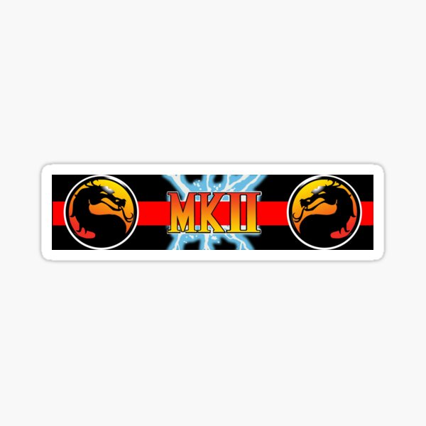 Mortal Kombat 2 control panel graphic Sticker