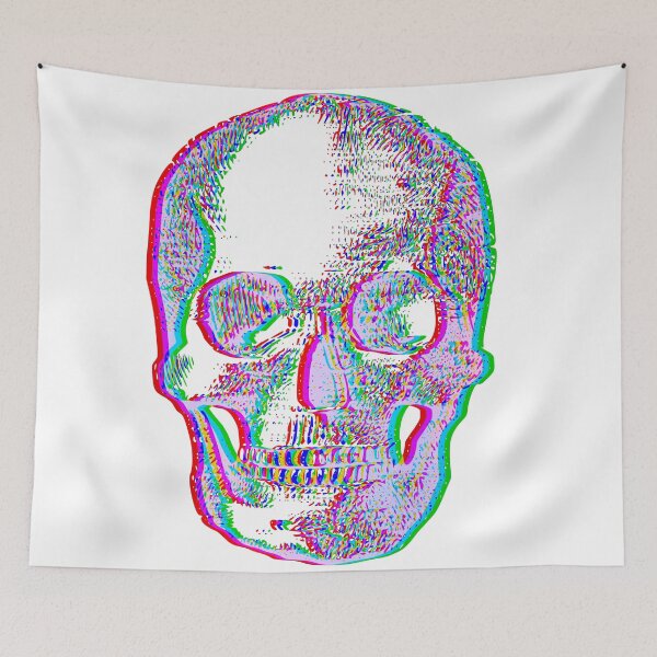 Item preview, Glitchy Skull-Light Version designed and sold by typoedheart.