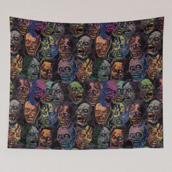 Item preview, Walking Dead zombie pattern designed and sold by rubenlopezart.