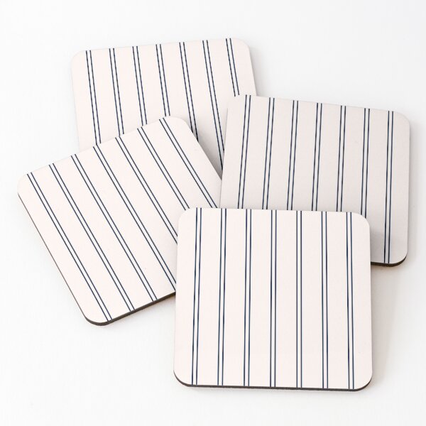 Item preview, White and Navy Blue Stripes designed and sold by beezymurphy.
