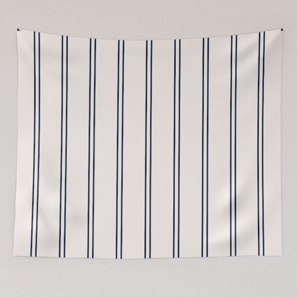 Item preview, White and Navy Blue Stripes designed and sold by beezymurphy.