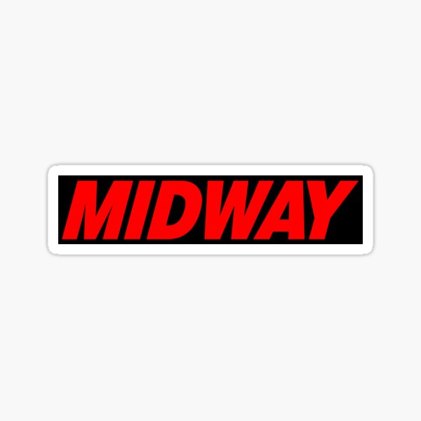 Mortal Kombat Midway side control panel artwork Sticker