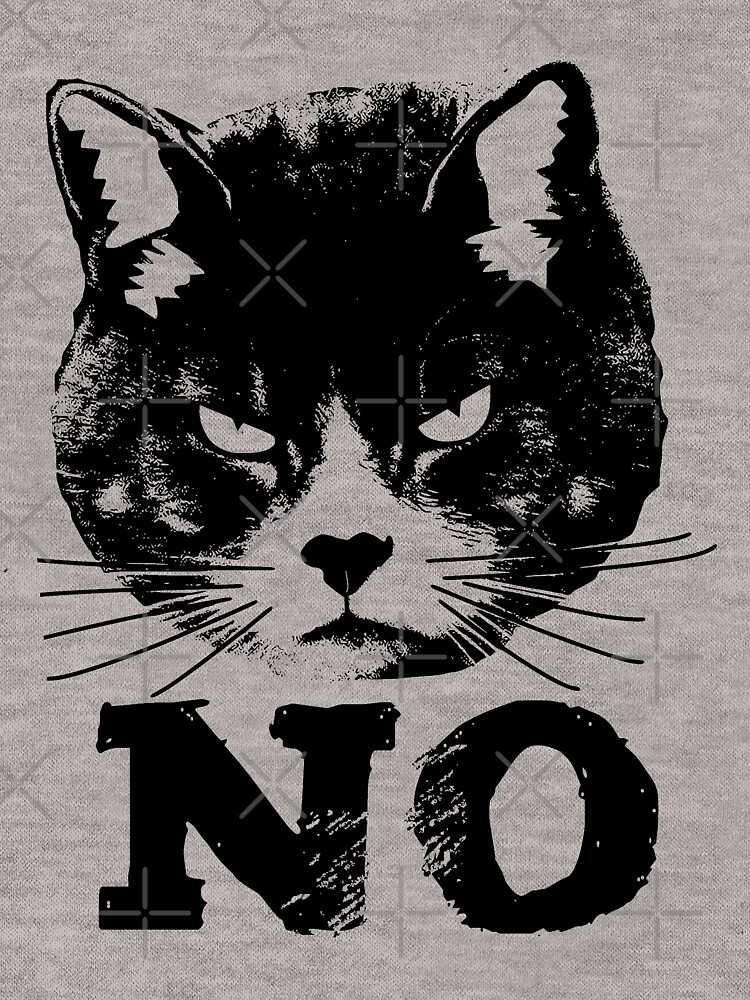 Thumbnail 7 of 7, Essential T-Shirt, Angry Cat Says NO designed and sold by EthosWear.