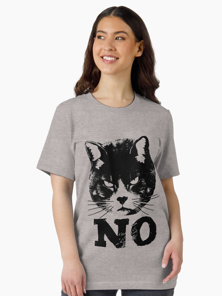 Thumbnail 1 of 7, Essential T-Shirt, Angry Cat Says NO designed and sold by EthosWear.