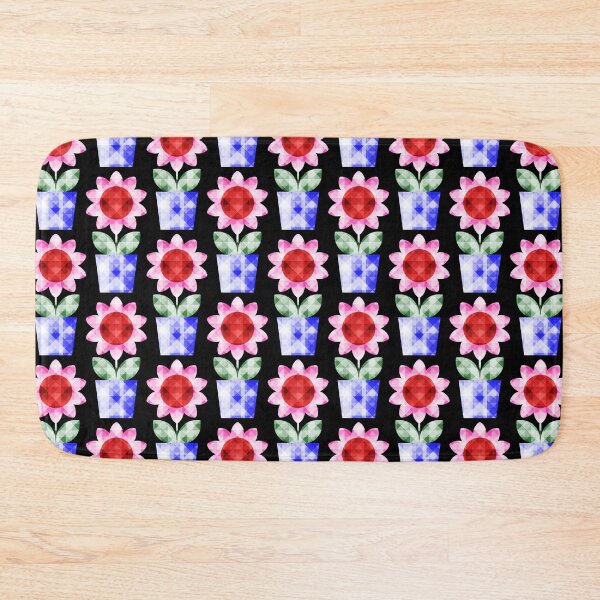 Item preview, Mid Century Modern Faceted Cute Flowers 3 designed and sold by Elsy's Art.