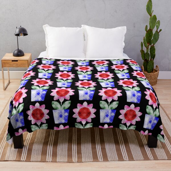 Item preview, Mid Century Modern Faceted Cute Flowers 3 designed and sold by Elsy's Art.
