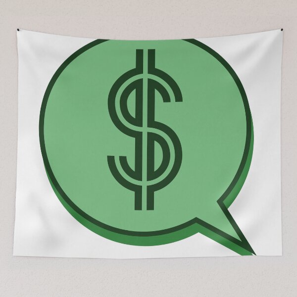 Item preview, Dollar Sign Speech Bubble designed and sold by Zethinova.