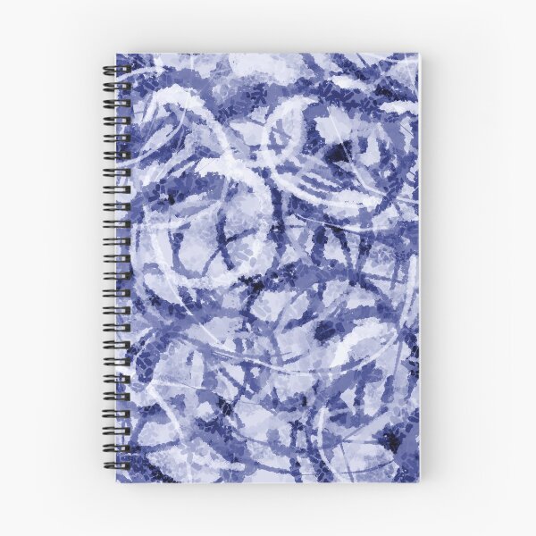 Item preview, Watercolor Swirls in Indigo designed and sold by Michelebuttons.