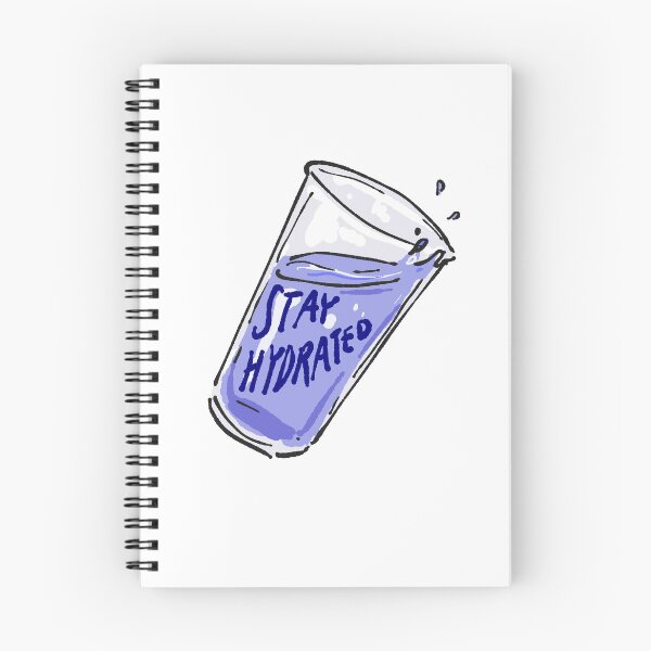 Item preview, STAY HYDRATED water glass - water sticker with lettering (Original Art) designed and sold by wewo ewo.