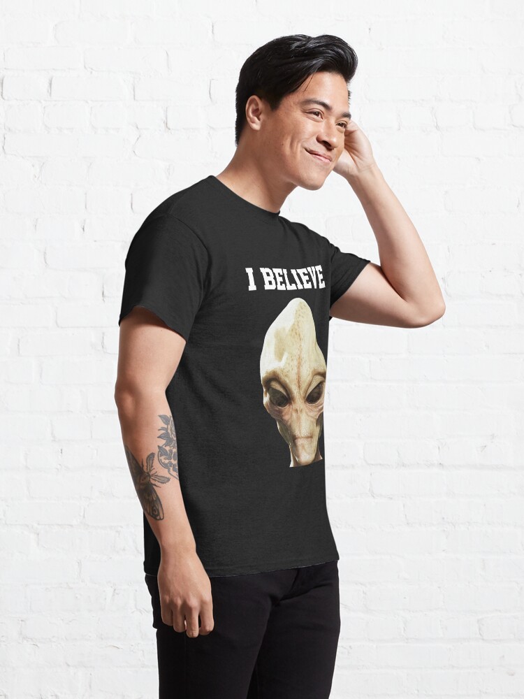 Alternate view of I Believe Alien Design  Classic T-Shirt