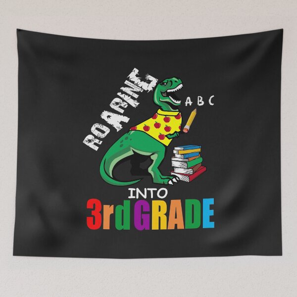 Item preview, Roaring Into 3rd Grade T Rex Back To School for boys girls designed and sold by hadleydesigns.