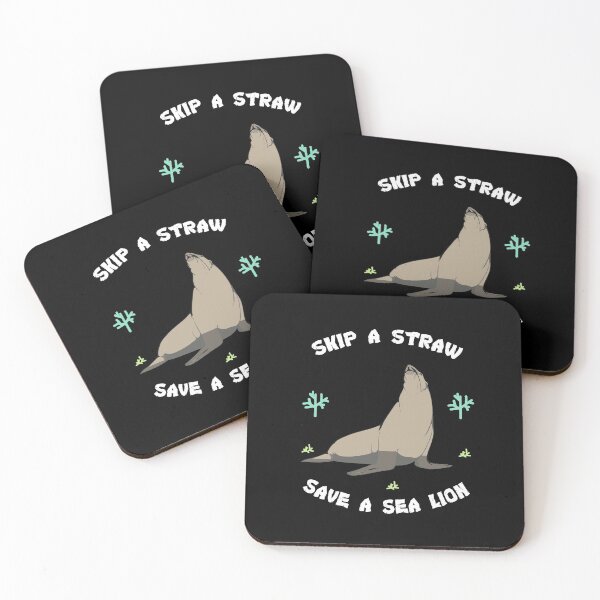Item preview, Skip A Straw Save A Sea Lion  designed and sold by Ginger217.