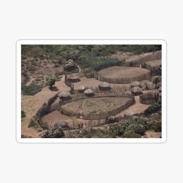 Maasai Village Sticker