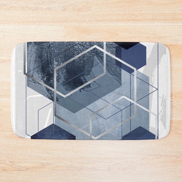 Item preview, Abstract Blue Geometric designed and sold by UrbanEpiphany.