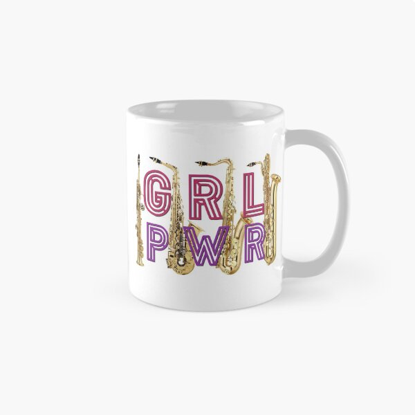 Artikelvorschau, (Girl Power) GRL PWR - Saxophone entworfen und verkauft von BandMomDesigns.