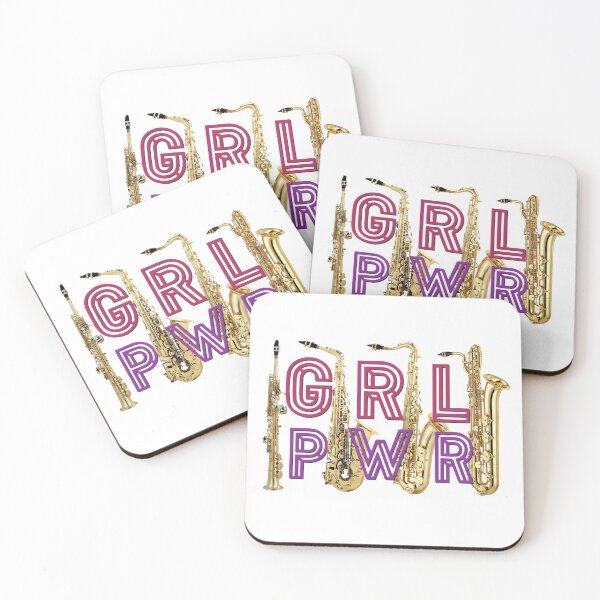 Item preview, (Girl Power) GRL PWR - Saxophones designed and sold by BandMomDesigns.