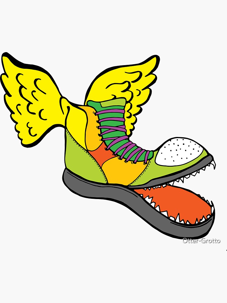 Colorful Angel Sneaker is Flying Through the Air with Wings! by Otter-Grotto
