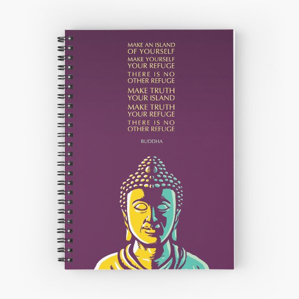Item preview, Buddha Inspirational Quote: There Is No Other Refuge designed and sold by Elvin Dantes.