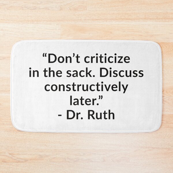 Item preview, Dr. Ruth on Criticism designed and sold by Yviemakes.