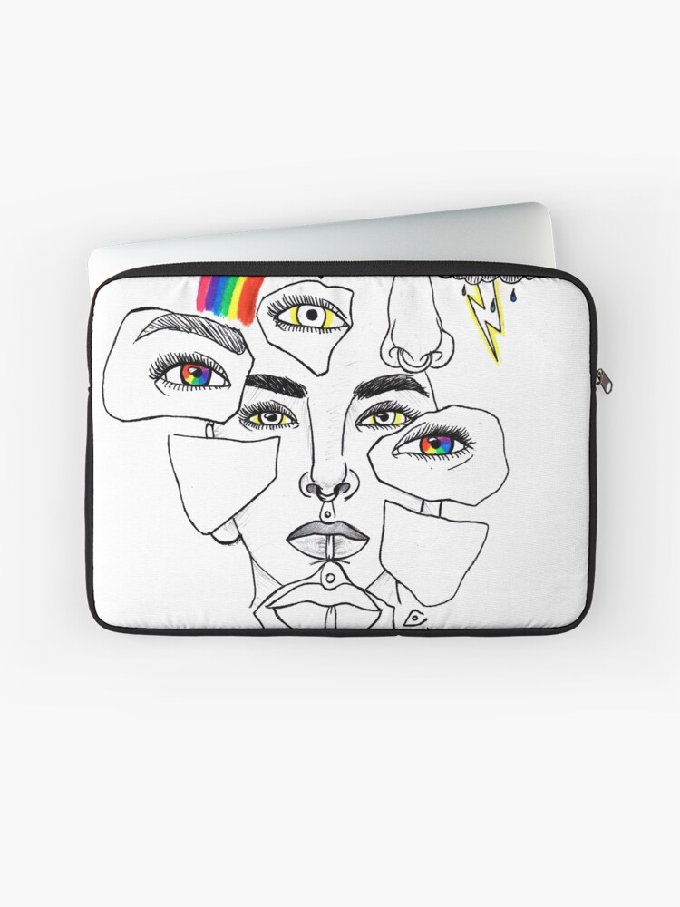 Laptop Sleeve, "G.O.D" Year 7 designed and sold by ArtByO