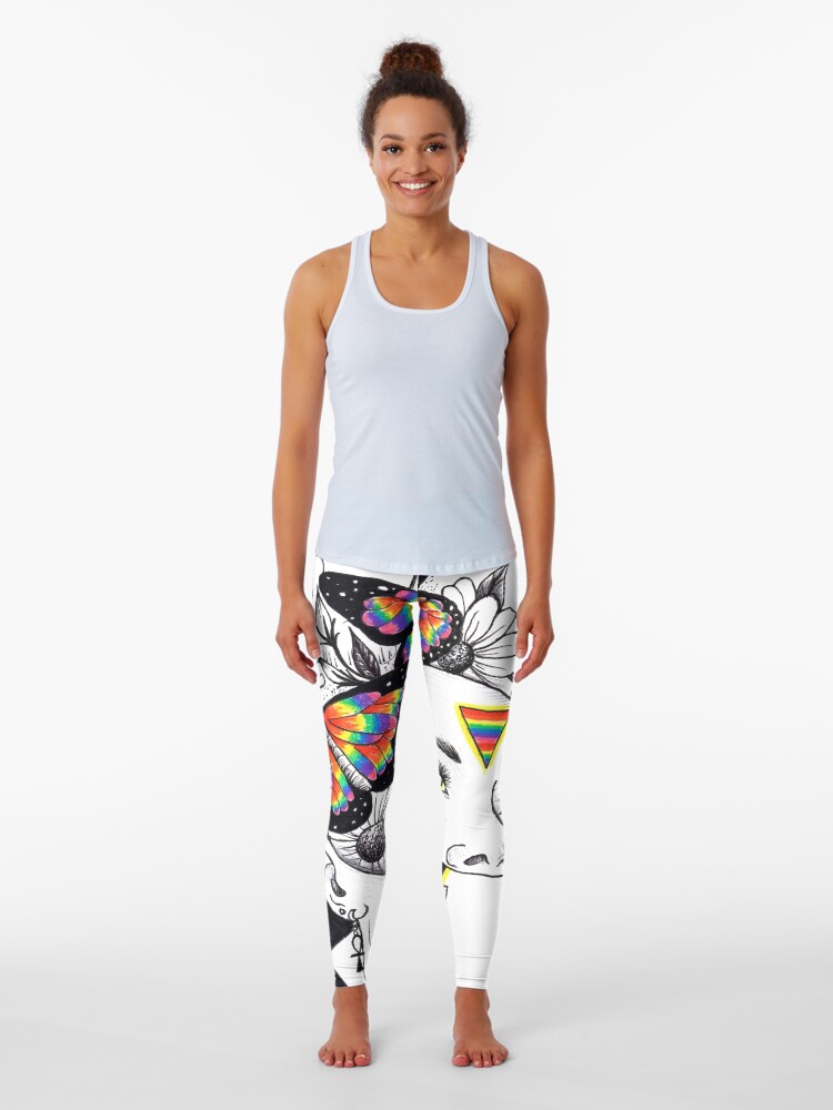 Thumbnail 1 of 5, Leggings, "Unconditional" Year 8 designed and sold by ArtByO.