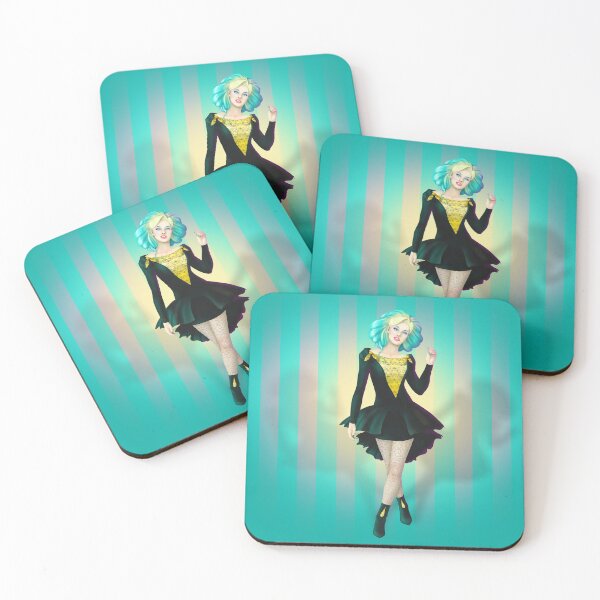 Item preview, Bubblegum Blue Cartoon PInup designed and sold by CatAstrophe.
