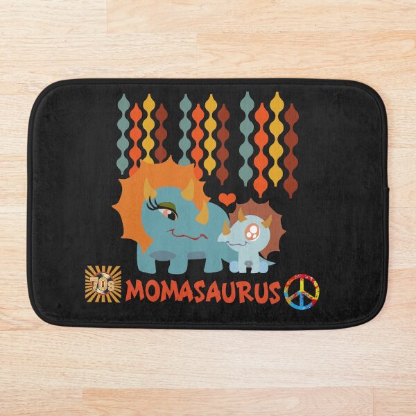 Aperçu de l'œuvre Momasaurus Triceratops signe de paix des années 70 créée et vendue par Bliss Find And Design.