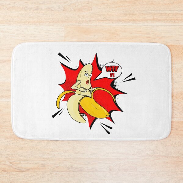 Item preview, Bashful Banana (Shocked, Unpeeled Banana Covers Exposed Breasts) designed and sold by curriespice.