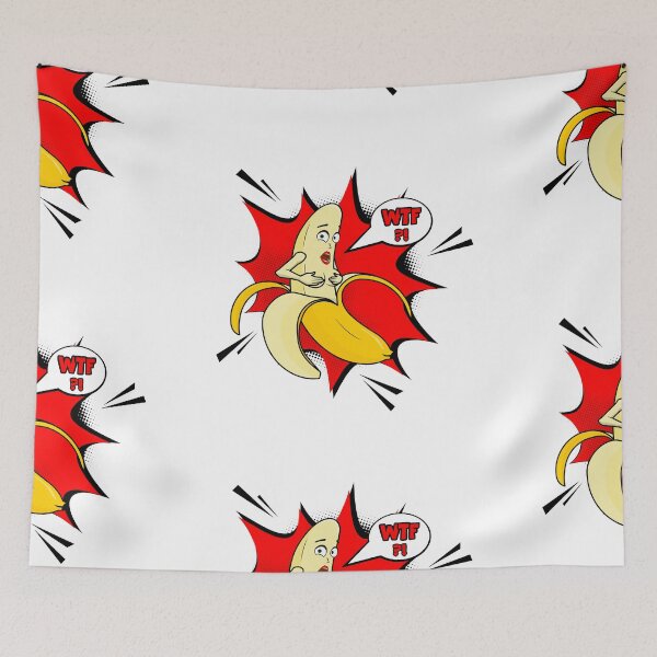 Item preview, Bashful Banana (Shocked, Unpeeled Banana Covers Exposed Breasts) designed and sold by curriespice.