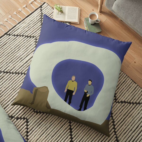 The City on the Edge of Forever Floor Pillow
