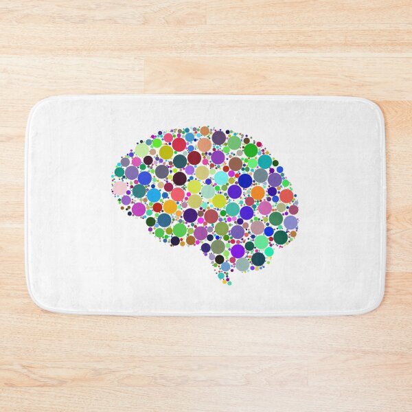 Item preview, Brain Dots (white) designed and sold by ColorfulCortex.