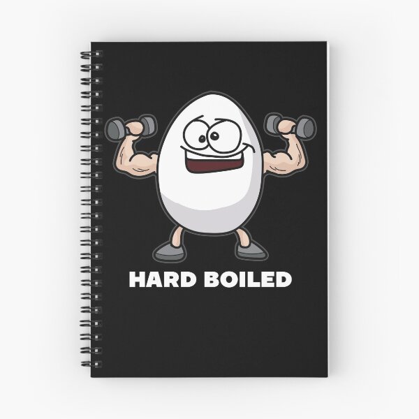 Item preview, HARD BOILED BODY BUILDING Funny GYM SAYING designed and sold by Moonpie90.
