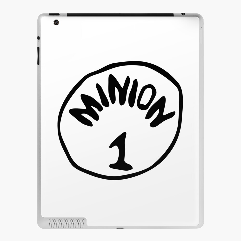 Coque Et Skin Adhesive Ipad Minion 1 Anniversaire Frere Soeur Par Vindictivepark Redbubble