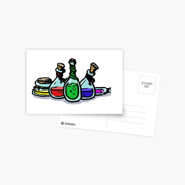 Potion Bottle Collection Postcard