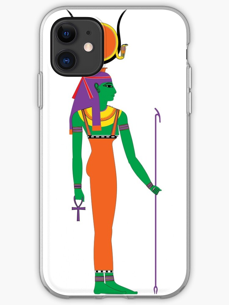 Hathor Solar Frische Farben Agyptische Gotter Gottinnen Und Gotter Iphone Hulle Cover Von Freshthreadshop Redbubble