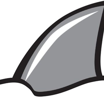 Artwork thumbnail, Shark fin swimming by RedCloudDesign