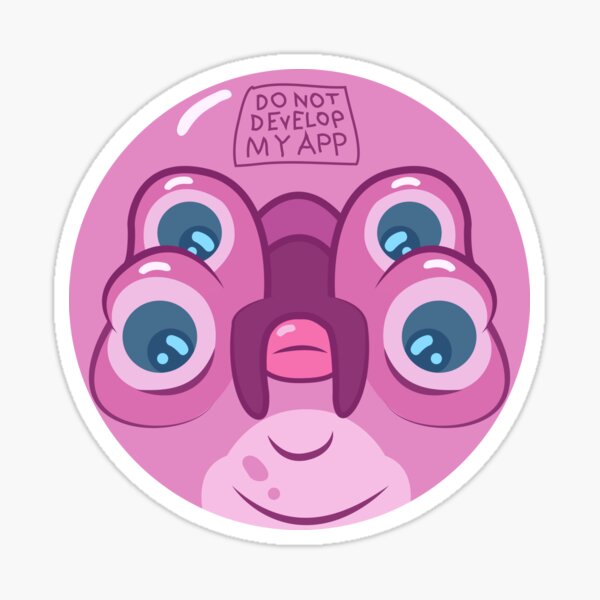 Rick and Morty - Glootie Face Sticker Sticker