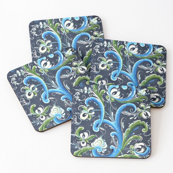 Item preview, Traditional Scandinavian Rosemaling Art from Norway designed and sold by Forestwood.