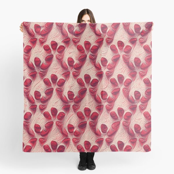 Pomegranate seeds #DeepDream Scarf