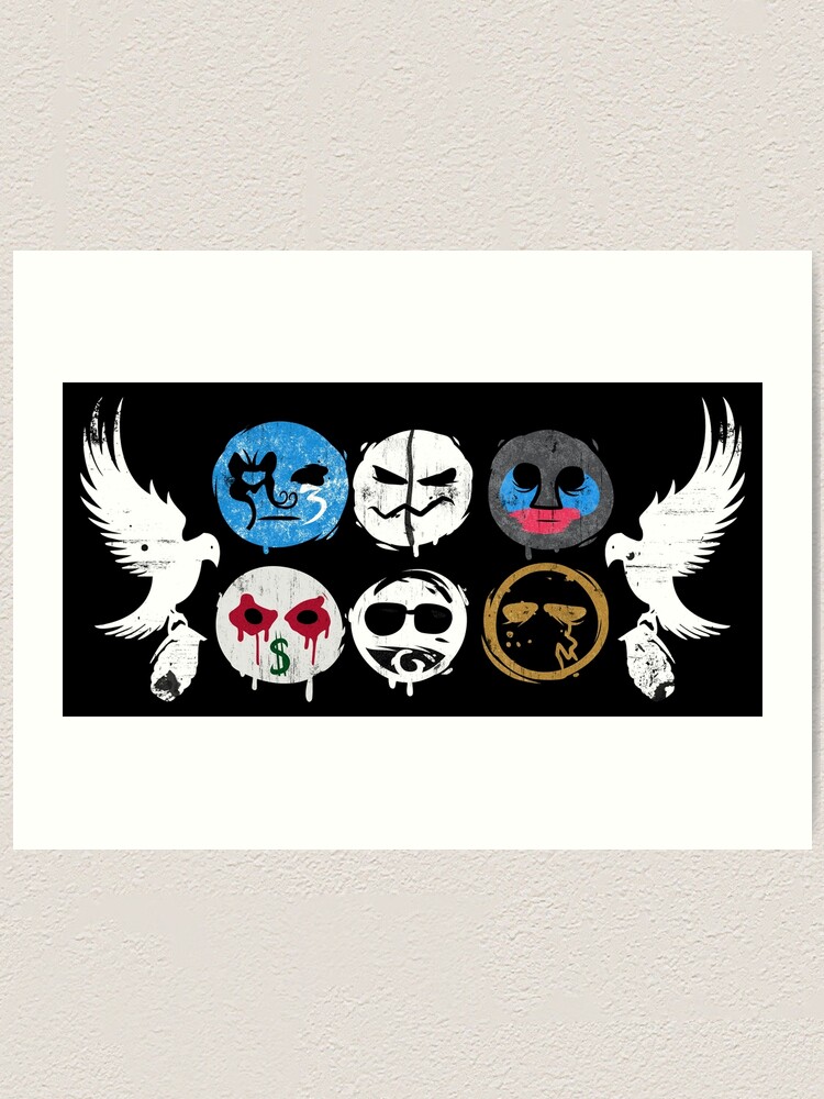 Hollywood Undead Mask" Art Print for Sale by | Redbubble