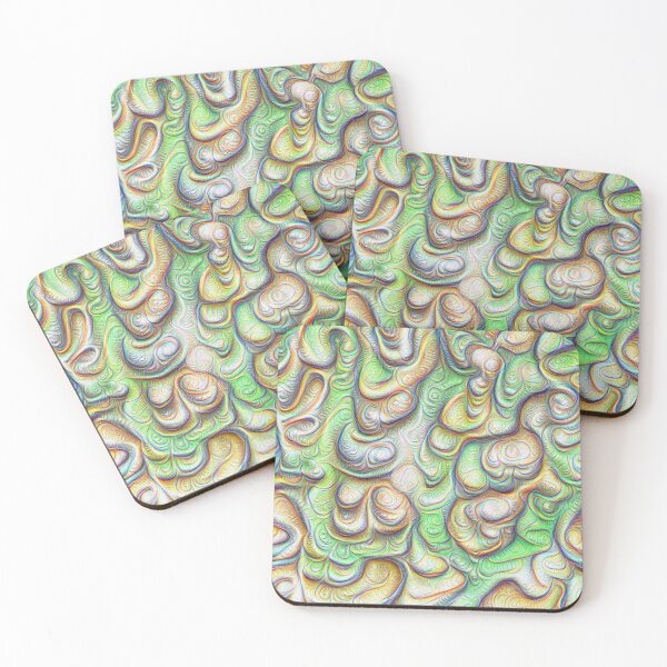 Item preview, Frozen liquid green stones #DeepDream #Art designed and sold by blackhalt.
