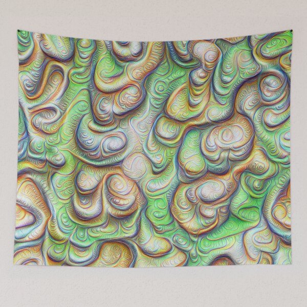 Item preview, Frozen liquid green stones #DeepDream #Art designed and sold by blackhalt.
