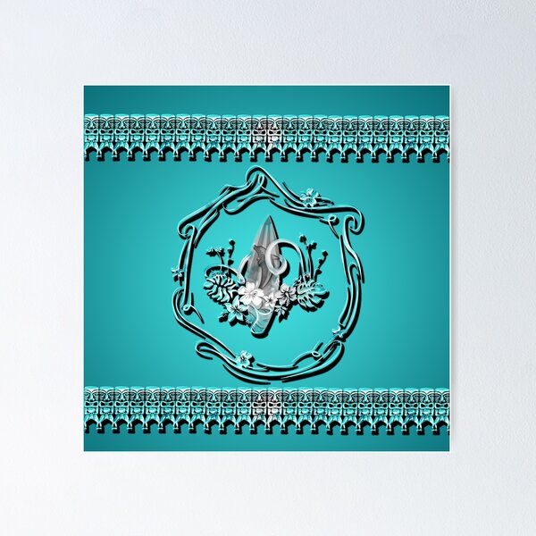 Item preview, Tropical design, surfboard with flowers designed and sold by nicky2342.