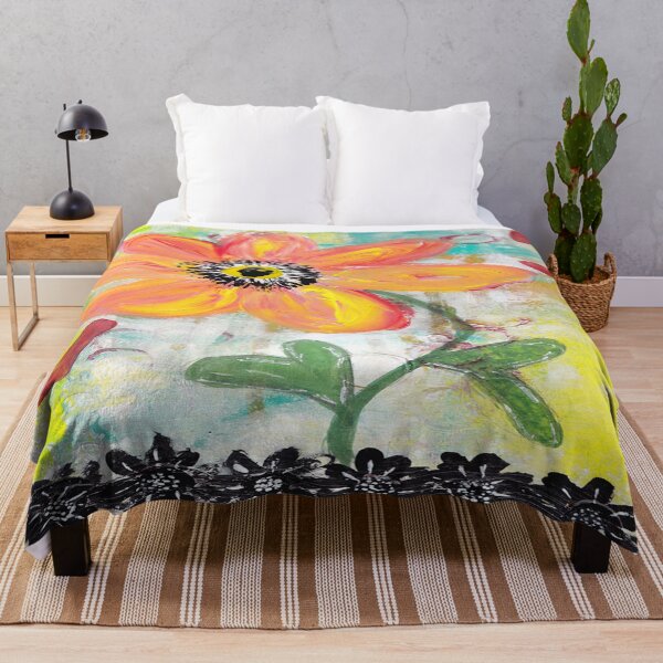 Item preview, ORANGE FLOWER designed and sold by KATHLEEN TENNANT ART.