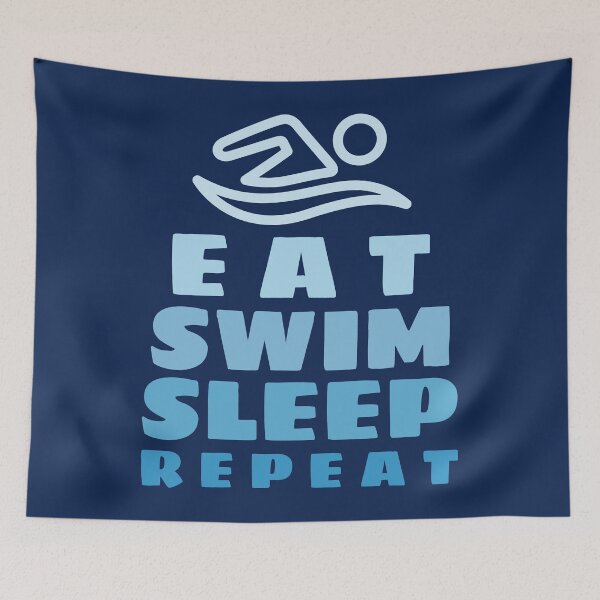 Item preview, Eat Swim Sleep Repeat designed and sold by Artsthetic Collection.