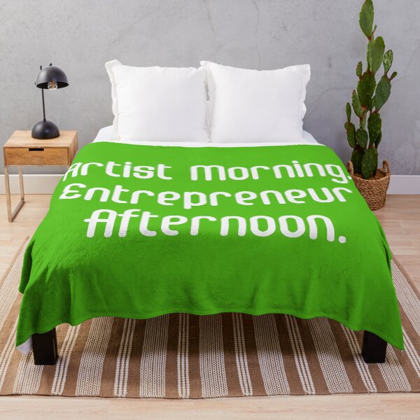 Item preview, Artist Morning, Entrepreneur Afternoon. | Life Productivity | Quotes | Green designed and sold by Wintre2.