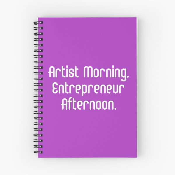 Item preview, Artist Morning, Entrepreneur Afternoon. | Life Productivity | Quotes | Purple designed and sold by Wintre2.
