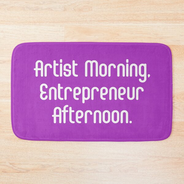 Item preview, Artist Morning, Entrepreneur Afternoon. | Life Productivity | Quotes | Purple designed and sold by Wintre2.