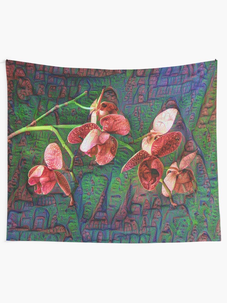 Alternate view of Phalaenopsis A #DeepDream Tapestry