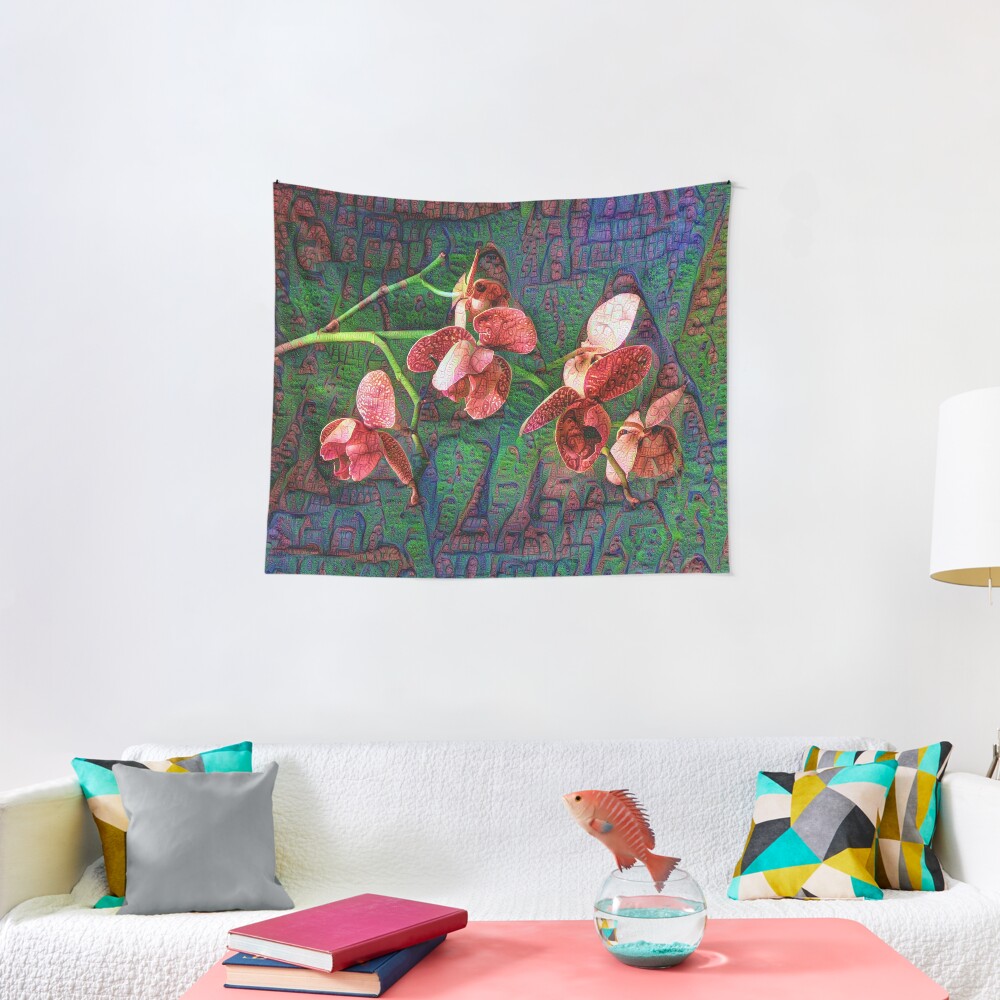 Phalaenopsis A #DeepDream Tapestry